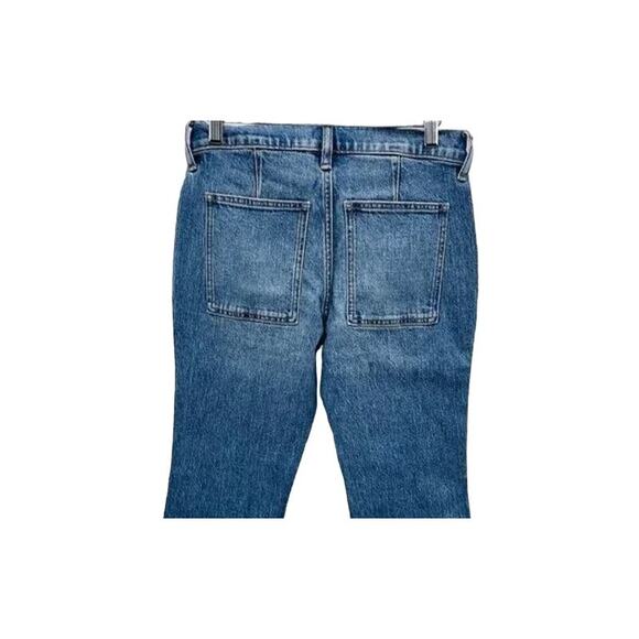 NWT J.Crew Cropped Ankle Straight Leg Patch Pocket Utility Stretch Jean 24P Blue - Picture 5 of 12